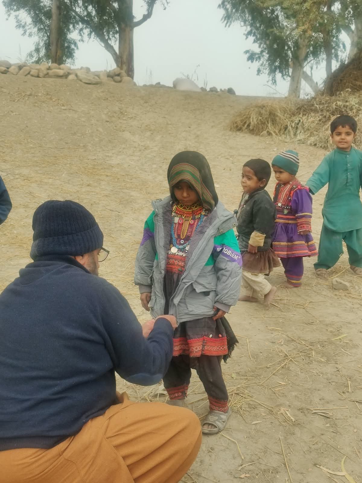 Winter clothes distribution
